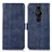 Custodia Portafoglio In Pelle Cover con Supporto D08Y per Sony Xperia PRO-I Blu