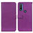 Custodia Portafoglio In Pelle Cover con Supporto D09Y per Motorola Moto G Pure Viola