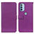 Custodia Portafoglio In Pelle Cover con Supporto D09Y per Motorola Moto G31 Viola