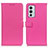 Custodia Portafoglio In Pelle Cover con Supporto D09Y per OnePlus 9RT 5G Rosa Caldo