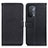 Custodia Portafoglio In Pelle Cover con Supporto D09Y per OnePlus Nord N200 5G Nero