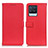 Custodia Portafoglio In Pelle Cover con Supporto D09Y per Realme 8 4G Rosso