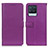 Custodia Portafoglio In Pelle Cover con Supporto D09Y per Realme 8 4G Viola