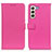 Custodia Portafoglio In Pelle Cover con Supporto D09Y per Samsung Galaxy S21 5G Rosa Caldo