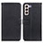 Custodia Portafoglio In Pelle Cover con Supporto D09Y per Samsung Galaxy S21 FE 5G Nero