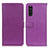 Custodia Portafoglio In Pelle Cover con Supporto D09Y per Sony Xperia 10 III SOG04 Viola