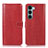 Custodia Portafoglio In Pelle Cover con Supporto D10Y per Motorola Moto G200 5G Rosso