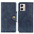 Custodia Portafoglio In Pelle Cover con Supporto D10Y per Motorola Moto G53j 5G Blu