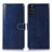 Custodia Portafoglio In Pelle Cover con Supporto D10Y per Sony Xperia 10 III Blu