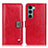 Custodia Portafoglio In Pelle Cover con Supporto D11Y per Motorola Moto G200 5G Rosso