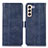 Custodia Portafoglio In Pelle Cover con Supporto D11Y per Samsung Galaxy S24 5G Blu