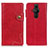 Custodia Portafoglio In Pelle Cover con Supporto D11Y per Sony Xperia PRO-I Rosso
