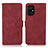 Custodia Portafoglio In Pelle Cover con Supporto D11Y per Xiaomi Poco M5 4G Rosso