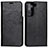 Custodia Portafoglio In Pelle Cover con Supporto D13T per Samsung Galaxy S21 5G Nero