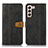 Custodia Portafoglio In Pelle Cover con Supporto D14T per Samsung Galaxy S23 Plus 5G Nero