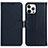 Custodia Portafoglio In Pelle Cover con Supporto DL1 per Apple iPhone 13 Pro Blu