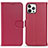 Custodia Portafoglio In Pelle Cover con Supporto DL1 per Apple iPhone 14 Pro Rosa Caldo