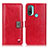 Custodia Portafoglio In Pelle Cover con Supporto DY01 per Motorola Moto E20 Rosso