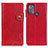 Custodia Portafoglio In Pelle Cover con Supporto DY01 per Motorola Moto G50 Rosso