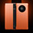 Custodia Portafoglio In Pelle Cover con Supporto F04 per Huawei Mate 40E Pro 5G Arancione