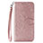 Custodia Portafoglio In Pelle Cover con Supporto G01 per Xiaomi Redmi 10X 4G Oro Rosa