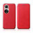 Custodia Portafoglio In Pelle Cover con Supporto H01D per Huawei Honor 50 5G Rosso