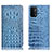 Custodia Portafoglio In Pelle Cover con Supporto H01P per Oppo A54 5G Cielo Blu