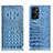 Custodia Portafoglio In Pelle Cover con Supporto H01P per Oppo A76 Cielo Blu