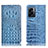 Custodia Portafoglio In Pelle Cover con Supporto H01P per Oppo K10 5G India Cielo Blu