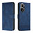 Custodia Portafoglio In Pelle Cover con Supporto H01X per Huawei Honor 50 5G Blu