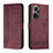 Custodia Portafoglio In Pelle Cover con Supporto H01X per Huawei Honor 50 5G Rosso