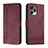 Custodia Portafoglio In Pelle Cover con Supporto H01X per Huawei Honor 60 SE 5G Rosso