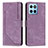 Custodia Portafoglio In Pelle Cover con Supporto H01X per Huawei Honor X6 Viola