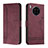 Custodia Portafoglio In Pelle Cover con Supporto H01X per Huawei Nova 8i Rosso