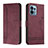 Custodia Portafoglio In Pelle Cover con Supporto H01X per Motorola Moto X40 5G Rosso