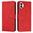 Custodia Portafoglio In Pelle Cover con Supporto H01X per Nothing Phone 1 Rosso