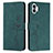 Custodia Portafoglio In Pelle Cover con Supporto H01X per Nothing Phone 1 Verde