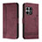 Custodia Portafoglio In Pelle Cover con Supporto H01X per OnePlus 10 Pro 5G Rosso