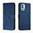 Custodia Portafoglio In Pelle Cover con Supporto H01X per OnePlus 9R 5G Blu