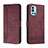 Custodia Portafoglio In Pelle Cover con Supporto H01X per OnePlus 9R 5G Rosso