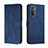 Custodia Portafoglio In Pelle Cover con Supporto H01X per Oppo A74 4G Blu