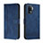 Custodia Portafoglio In Pelle Cover con Supporto H01X per Oppo Reno5 F Blu