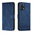 Custodia Portafoglio In Pelle Cover con Supporto H01X per Realme 9 4G Blu