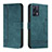 Custodia Portafoglio In Pelle Cover con Supporto H01X per Realme 9 4G Verde