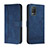 Custodia Portafoglio In Pelle Cover con Supporto H01X per Realme 9 5G India Blu