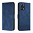 Custodia Portafoglio In Pelle Cover con Supporto H01X per Realme 9 Pro+ Plus 5G Blu