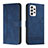 Custodia Portafoglio In Pelle Cover con Supporto H01X per Samsung Galaxy A33 5G Blu