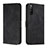 Custodia Portafoglio In Pelle Cover con Supporto H01X per Sony Xperia 10 IV Nero