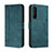 Custodia Portafoglio In Pelle Cover con Supporto H01X per Sony Xperia 5 III SO-53B Verde