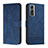 Custodia Portafoglio In Pelle Cover con Supporto H01X per Vivo Y72t Blu